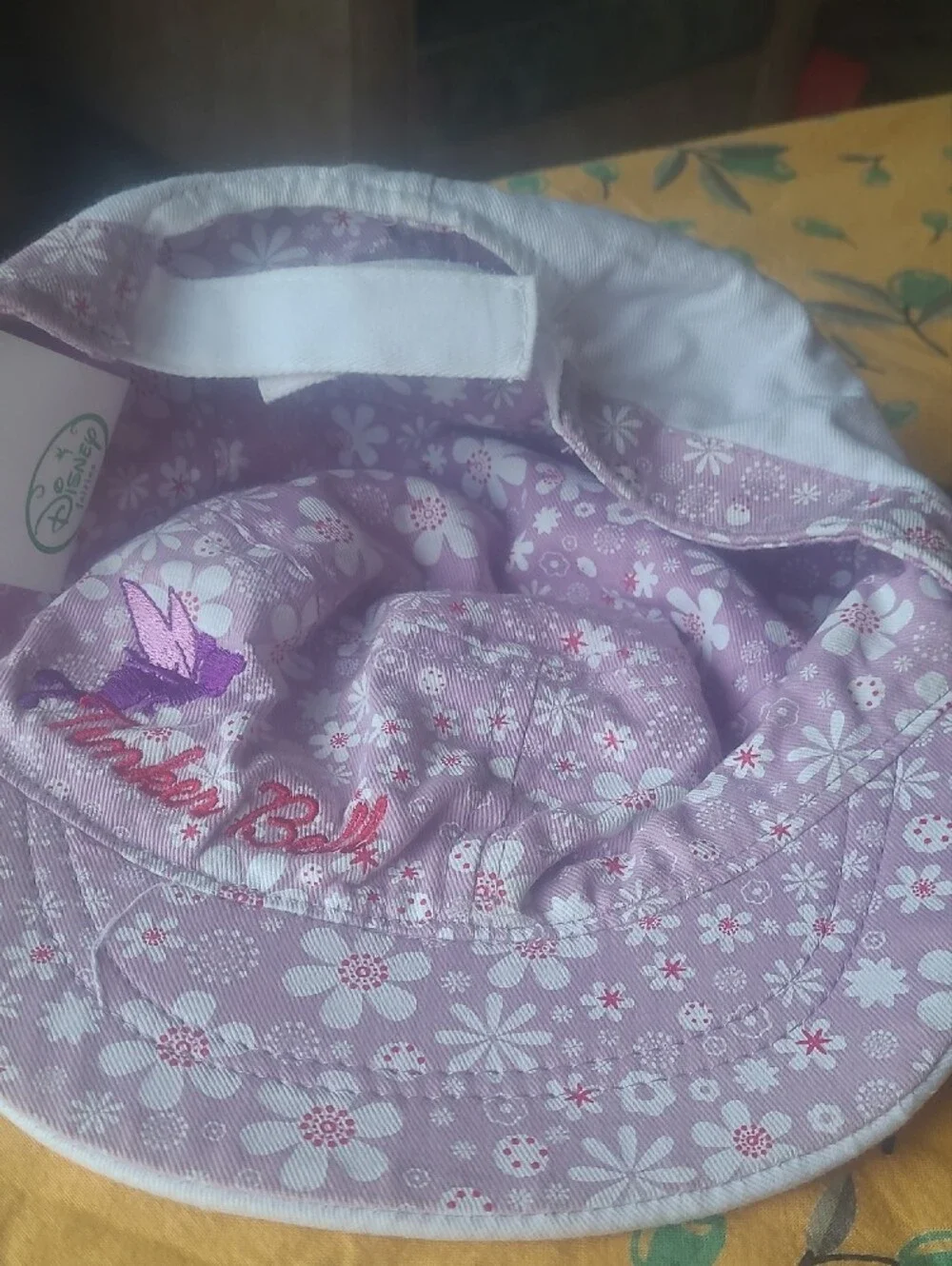 Disney White and Lavender Tinker Bell Kids Cap